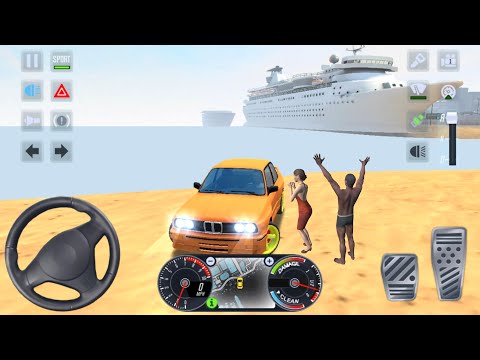 Taxi Sim 2020 🚖👮🏻‍♂️ CITY CAR E30 BMW BEACH UBER DRIVER GAME - Car Games 3D Android iOS
