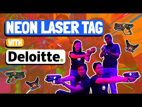 Neon Laser Tag Singapore with Deloitte | FunEmpire Stories