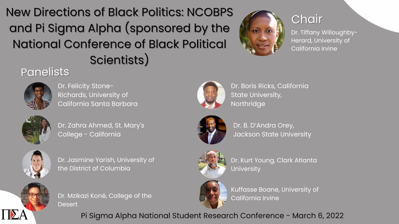 New Directions of Black Politics: NCOBPS and Pi Sigma Alpha