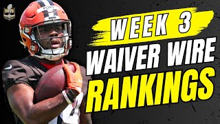 MUST ADD Week 3 Waiver Wire Pickups | Fantasy Football 2023