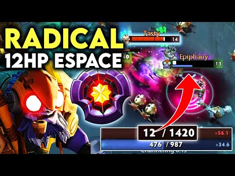 Radical Doing Radical Things - Insane 12 Hp Escape Tinker God Dota 2