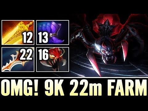 WTF Farm 22 Min Rad + Rapier + 2 tiems Matumbaman Broodmother Dota 2