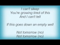 Superchunk - Not Tomorrow Lyrics