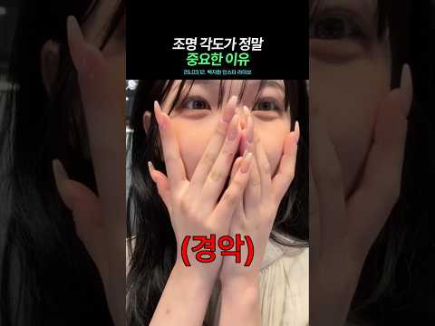 조명을 피하고 싶은 백지헌
