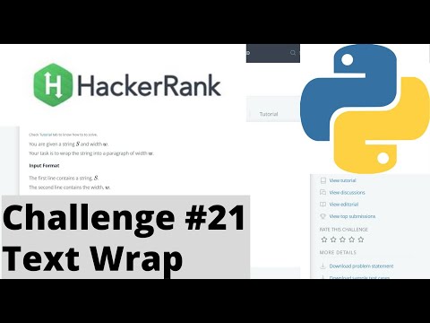 Hackerrank Python Challenge 21 Text Wrap