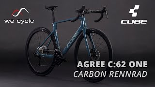 Cube Agree C:62 One  Carbon-Rennrad mit Aero-Power 🚴💨