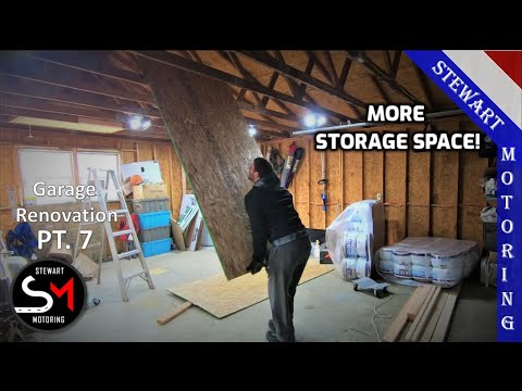 Garage Reno Pt.7 - Installed an Attic Floor!