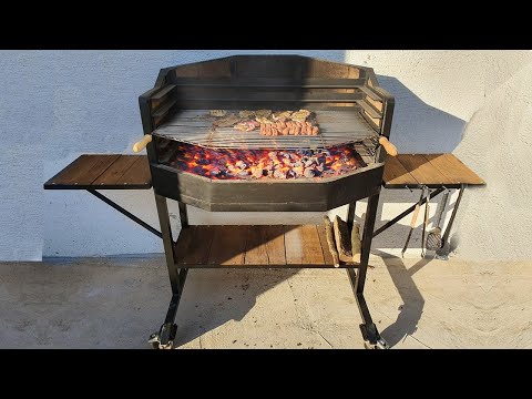 Homemade Heavy Duty CHARCOAL GRILL !