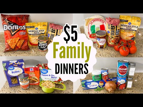 $5 DINNERS | SIX Quick & Easy Cheap Meals | Julia Pacheco