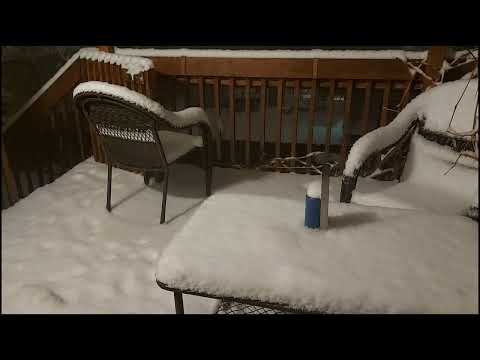 Blizzard setting in timelapse.