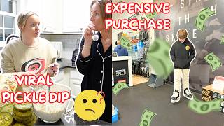 BRYLEIGH MAKES THE VIRAL PICKLE DIP | EXPENSIVE PURCHASE | Family 5 Vlogs
