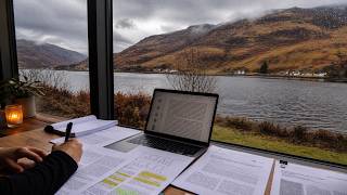 7+ HOUR STUDY WITH ME on A RAINY DAY 🎓  Scottish Highlands | Pomodoro | Deep Work Mode | No Music