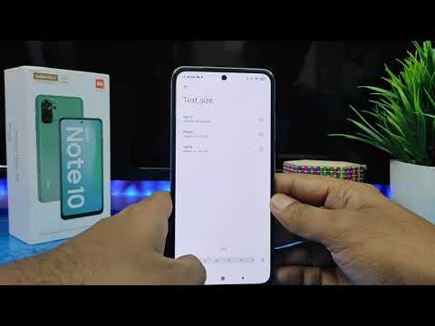 How to change font size in  Redmi Note 10, Redmi Note 10 Pro, Redmi Note 10 pro Max