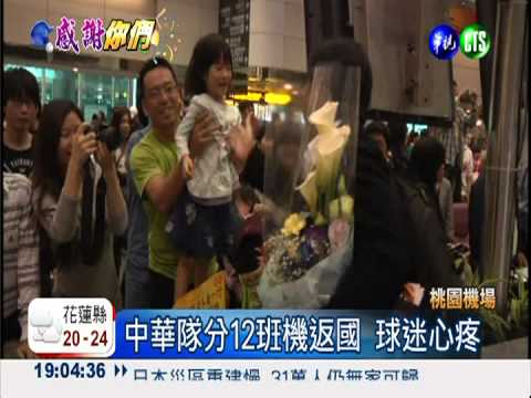 中華英雄辛苦了! 球迷熱情接機