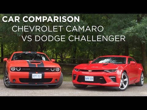 Thumbnail for Car Comparison | Chevrolet Camaro vs Dodge Challenger | Driving.ca by Chevrolet Camaro
