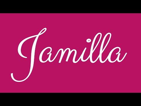 Learn how to Sign the Name Jamilla Stylishly in Cursive Writing