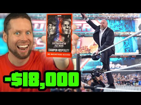 I got a $18,000 WWE SummerSlam Ticket