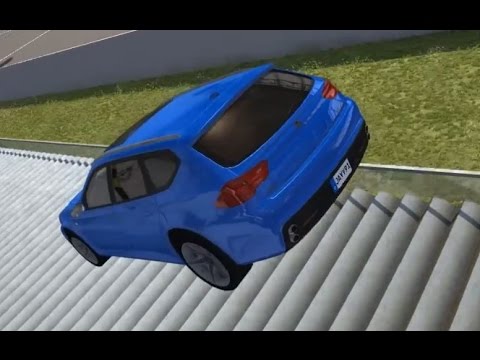Car Jump Arena - Part 4 (Staircase Crashes) | BeamNG.drive
