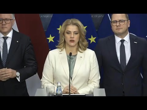 Video Thumbnail: Latvia prime minister resigns over straying Ukraine drones | AFP