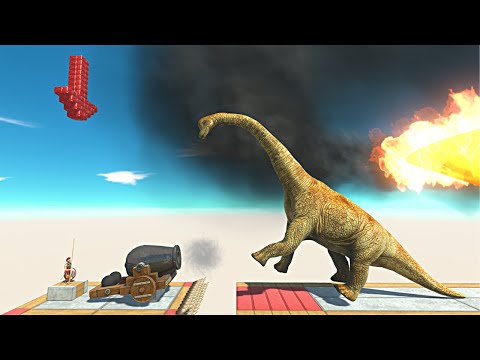 Super Cannon and Dangerous Tornado | Dangerous Challenge - Animal Revolt Battle Simulator