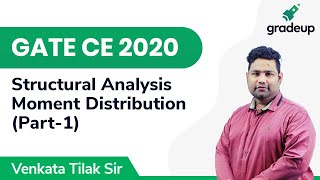 Moment Distribution | GATE CE 2020 | Structural Analysis | Part-1 | Gradeup