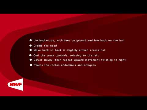 CE2M8V50 Swiss Ball - Twisting Trunk Curl