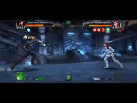 How to easily Defeat Uncollected New Black Widow one shot - Marval Contest of Champions