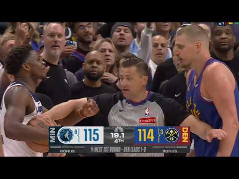 CRAZY ENDING to Nuggets vs Timberwolves Game 2 - Jokic and Gobert POSTERS