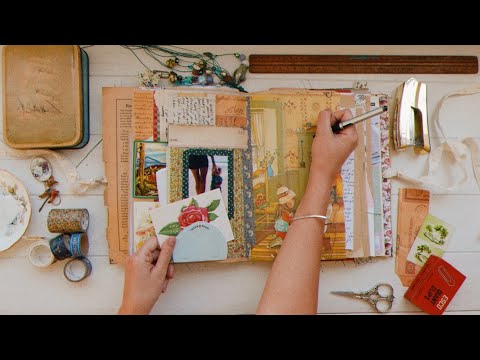 junk journal with me  process video ideas tips