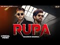 RUPA (LYRICAL VIDEO) Masoom Sharma | Harsh Sandhu | Khsuhi Balyan |New Haryanvi  Song haryanvi 2024