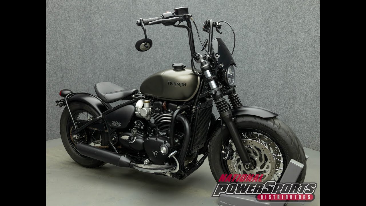 Used 2020 Triumph Bonneville Bobber Black For Sale in Pembroke NH