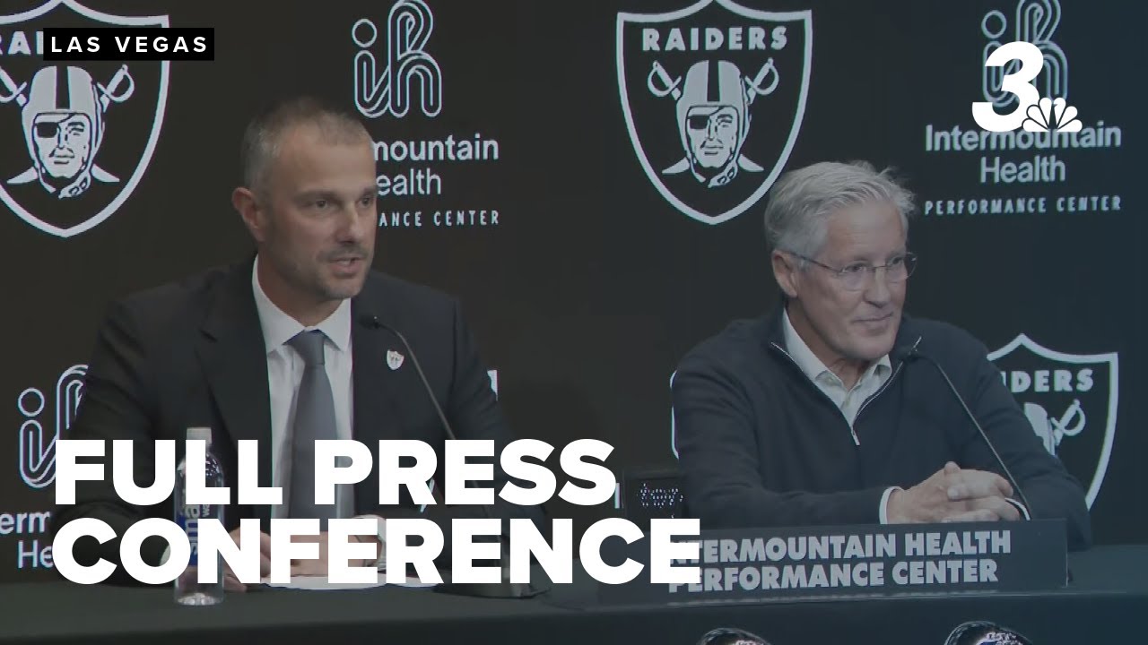 Raiders introduce Pete Carroll, John Spytek