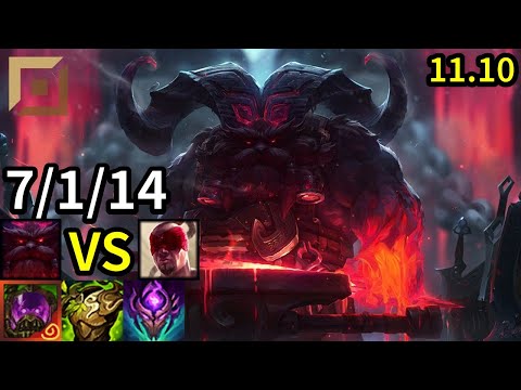 Ornn Top vs Lee Sin - KR Master | Patch 11.10