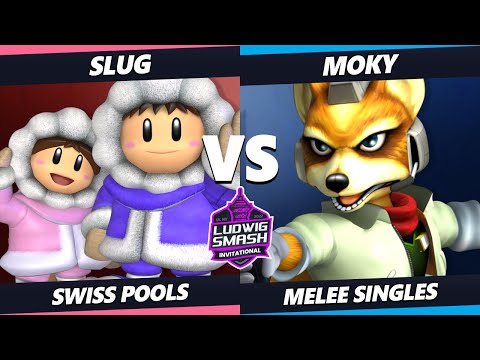 Ludwig Invitational - moky (Fox) Vs. Slug (Ice Climbers) SSBM Melee Tournament