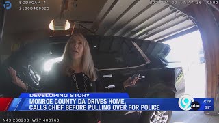 Monroe County DA drives home, calls police chief before pulling over for police
