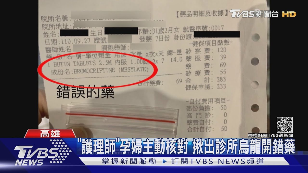 安胎藥處方字母打錯? 五個月孕婦險誤吃帕金森氏症藥物
