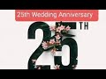 Happy 25th Wedding Anniversary Wishes Silver Jubilee Anniversary SMS Text Message Greetings