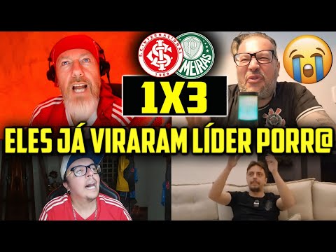REAÇÕES DOS RIVAIS APÓS PALMEIRAS GANHAR DO INTER! REACT INTERNACIONAL 1X3 PALMEIRAS 