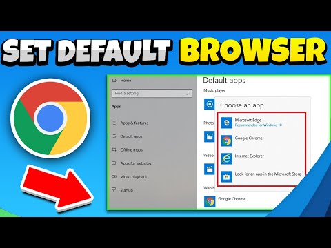 How to set default browser laptop/PC