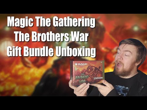 Magic The Gathering, The Brothers War Gift Bundle Unboxing.