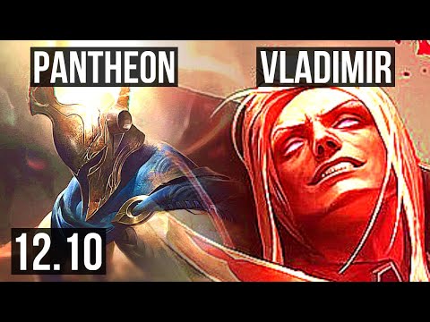 PANTHEON vs VLADIMIR (MID) | 7/1/6, 1.2M mastery, 500+ games, Dominating | BR Diamond | 12.10