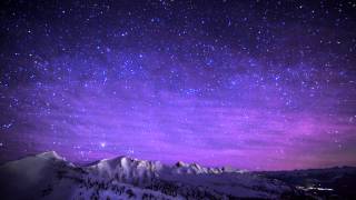 Night Time Lapse from the Top of Kicking Horse Mountain Resort