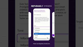 Rephrasely AI Demo – Instantly Rewrite Any Text Smarter & Better #innovation #design