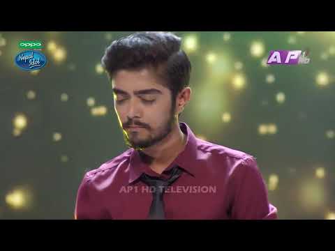 Nishan Bhattarai sing Hajar sapana haruko Nepal Idol