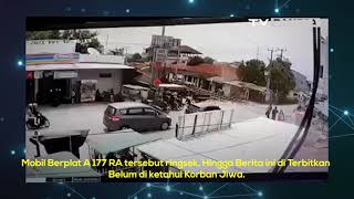 Terobos Perlintasan Kereta Api, Honda Brio di Cilegon Ringsek