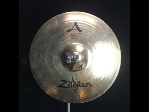 Used Zildjian 14" A Custom Hi Hats - 1024g/1245g (video demo) image 6