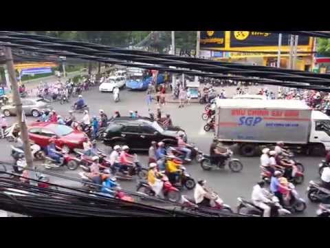 Crazy Traffic in Saigon (Ho Chi Minh City), Vietnam