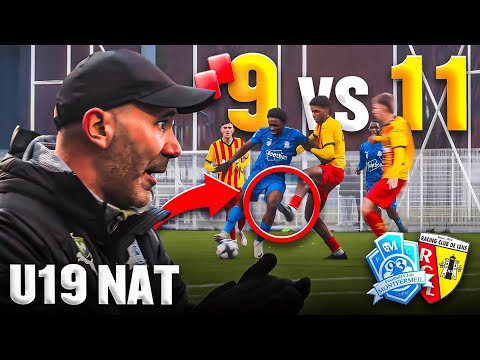 U19 NAT I MONTFERMEIL VS LENS I 2 CARTONS ROUGE FACE À CE GROS CLUB PROFESSIONNEL 🤯