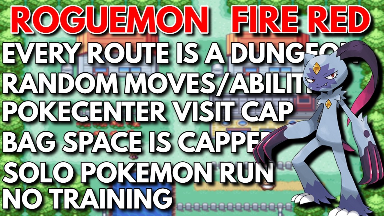 (LEVITATING SNEASLER)  Pokemon Firered Natdex Roguemon 700+ ATTEMPTS