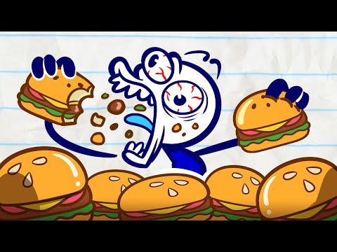 "Lord of the Fries" Pencilmate & Pencilmiss Fry or Die! | Pencilmation Cartoons!